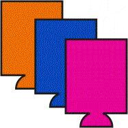 image of blank coozie sewn can